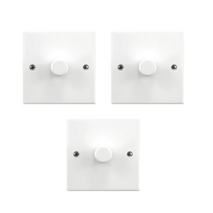 Picture of 5-150W Multi-Way 3 Point Set 1 Gang Dimmerswitch - White