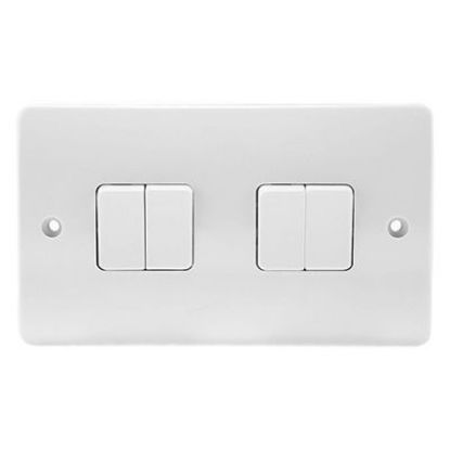 Picture of 10A 4 Gang 2 Way Single Pole Switch