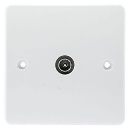 Picture of 1 Gang TV/FM Non-Isolated IEC Male Coaxial Socket