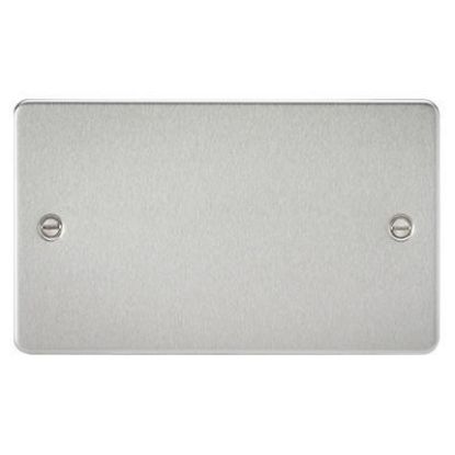 Picture of Flat Plate 2G Blanking Plate - Brushed Chrome