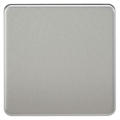 Picture of Screwless 1G Blanking Plate - Brushed Chrome