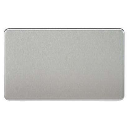 Picture of Screwless 2G Blanking Plate - Brushed Chrome