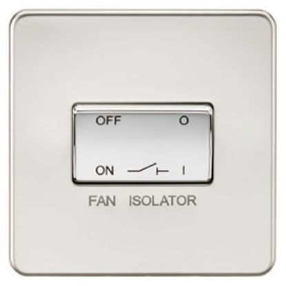 Picture of Screwless 10AX 3 Pole Fan Isolator Switch - Polished Chrome