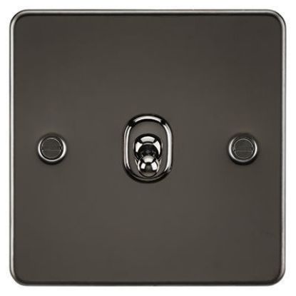 Picture of Flat Plate 10AX 1G Intermediate Toggle Switch - Gunmetal