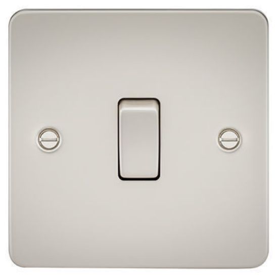Picture of Flat Plate 10AX 1G 2 Way Switch - Pearl