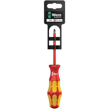 Picture of Kraftform 165 i PZ SB VDE Insulated Screwdriver for Pozidriv Screws - PZ1x80mm