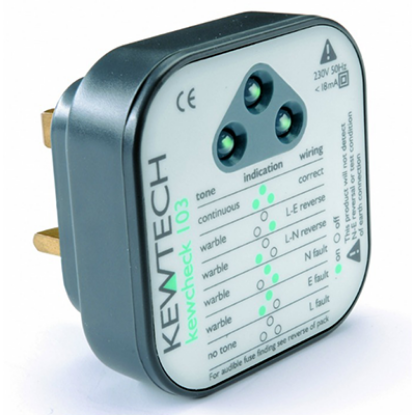 Picture of Kewtech KEWCHECK 103 Socket Tester Audible