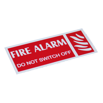 Picture of WLLF60WR Fire Alarm Warning Label Pack of 5