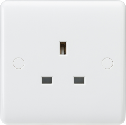 Picture of Curved Edge 13A 1G Unswitched Socket