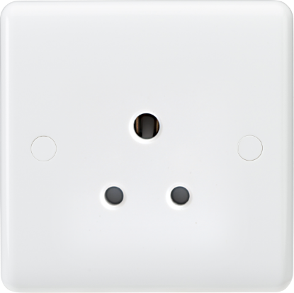 Picture of Curved Edge 5A Unswitched Round Pin Socket